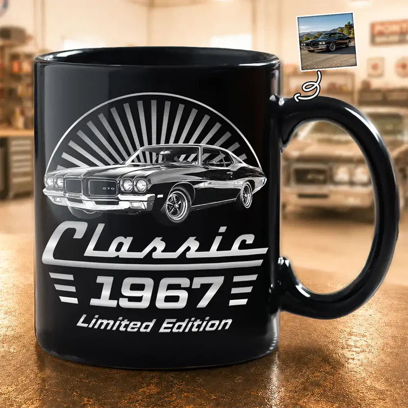 Personalized Classic Car Mug, Creative Gift for Car Enthusiasts & Cozy Coffee Time