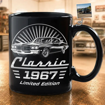 Personalized Classic Car Mug, Creative Gift for Car Enthusiasts & Cozy Coffee Time