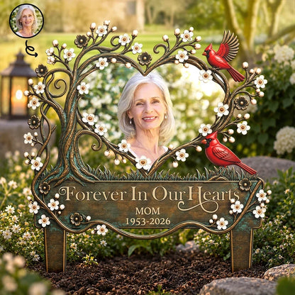 I'm Always With You Personalized Metal Garden Stake with Cardinals, Creative Remembrance Gift for Family
