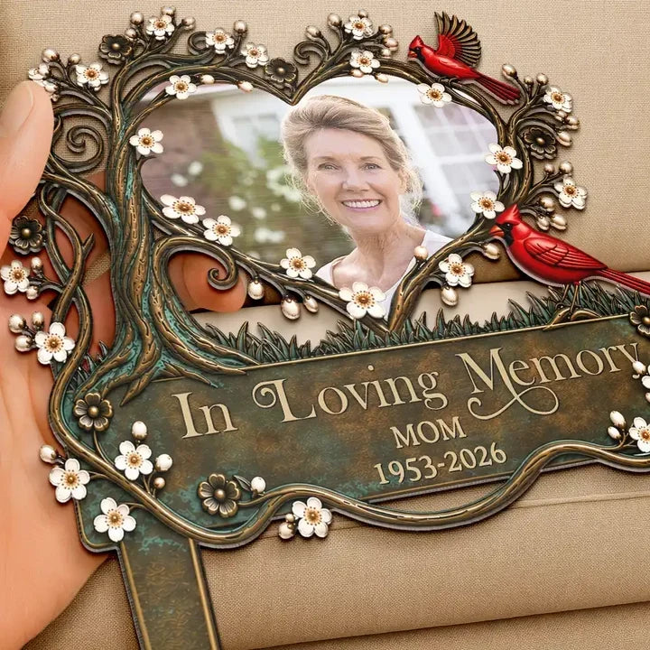 I'm Always With You Personalized Metal Garden Stake with Cardinals, Creative Remembrance Gift for Family