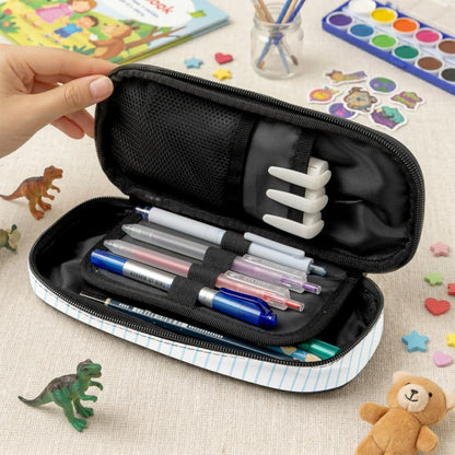 Personalized Pencil Case, Colorful School Design, Unique Back To School Gift For Kids