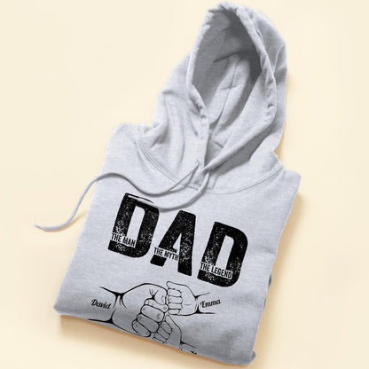 Fist Bump Illustration Custom Classic Tee for Father’s Day, A Tribute to the Dad Who’s a Legend
