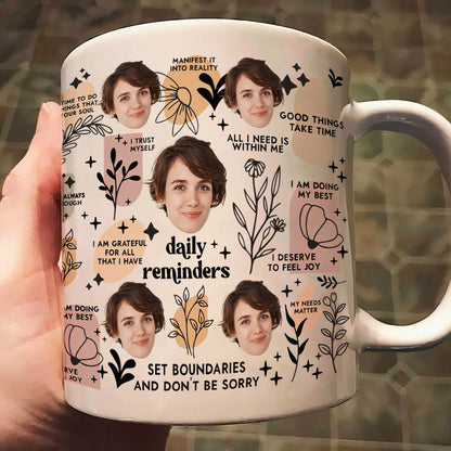 Personalized Ceramic Mug with Multi-Face Design – Couple’s Gift