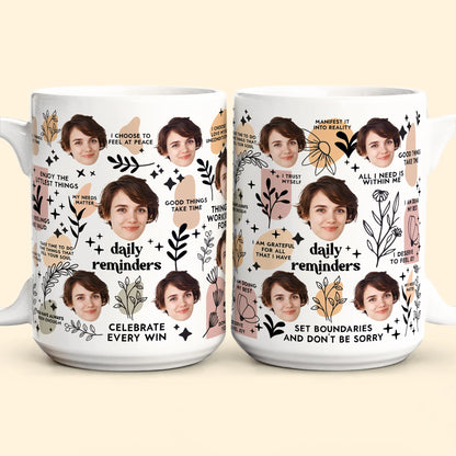 Personalized Ceramic Mug with Multi-Face Design – Couple’s Gift