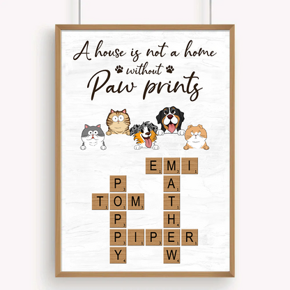 Personalized Pet Portrait Canvas/Poster - Ideal Gift for Pet Lovers