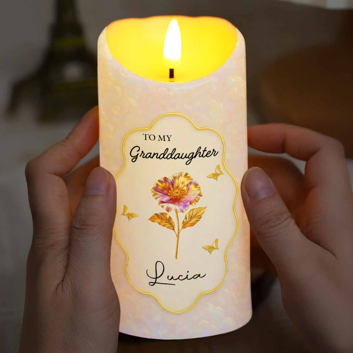 Once Upon A Time, Little Girl Stole My Heart, Flower and Butterfly Design