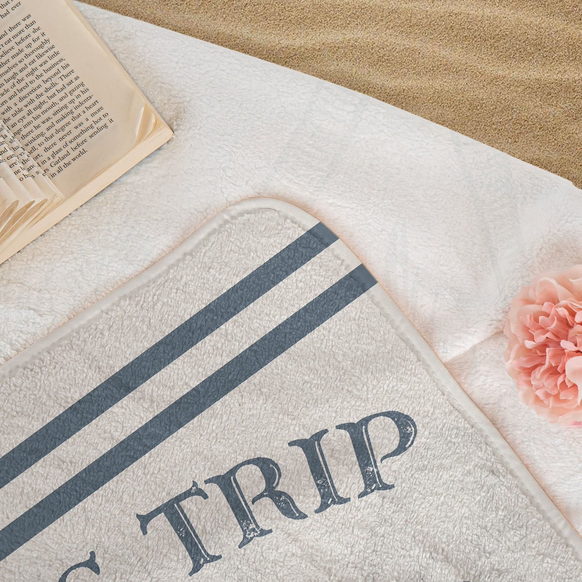 Personalized Beach Towel, Sun Sand Chill Coastal Design, A Unique Custom Gift for Family or Friends