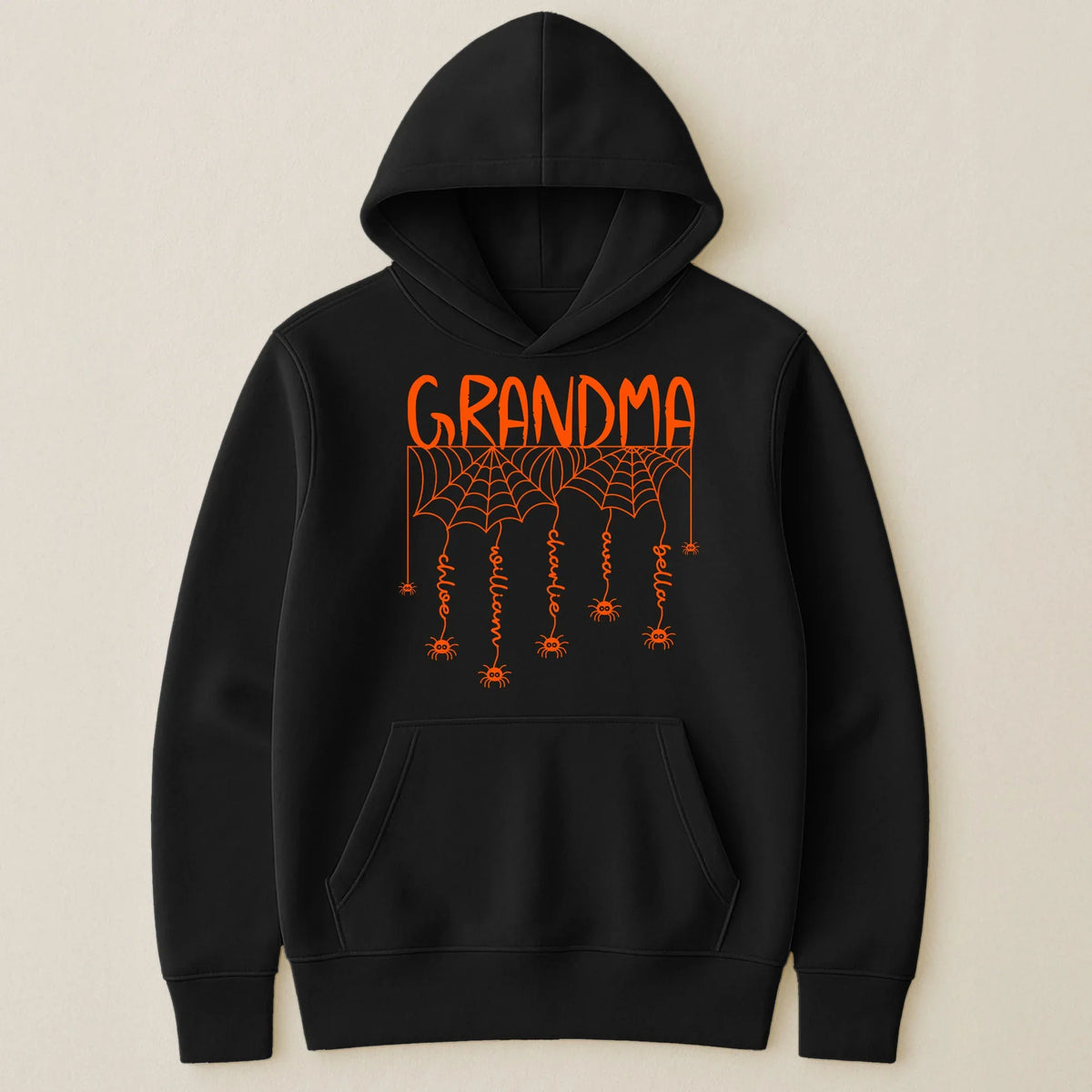 Personalized Grandma Spider Web Classic Tee, Unique Halloween Gift With Playful Spooky Style