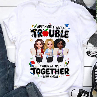 Personalized Classic Tee, Funny Teacher Friends Design, Creative Gift for Teacher Colleagues