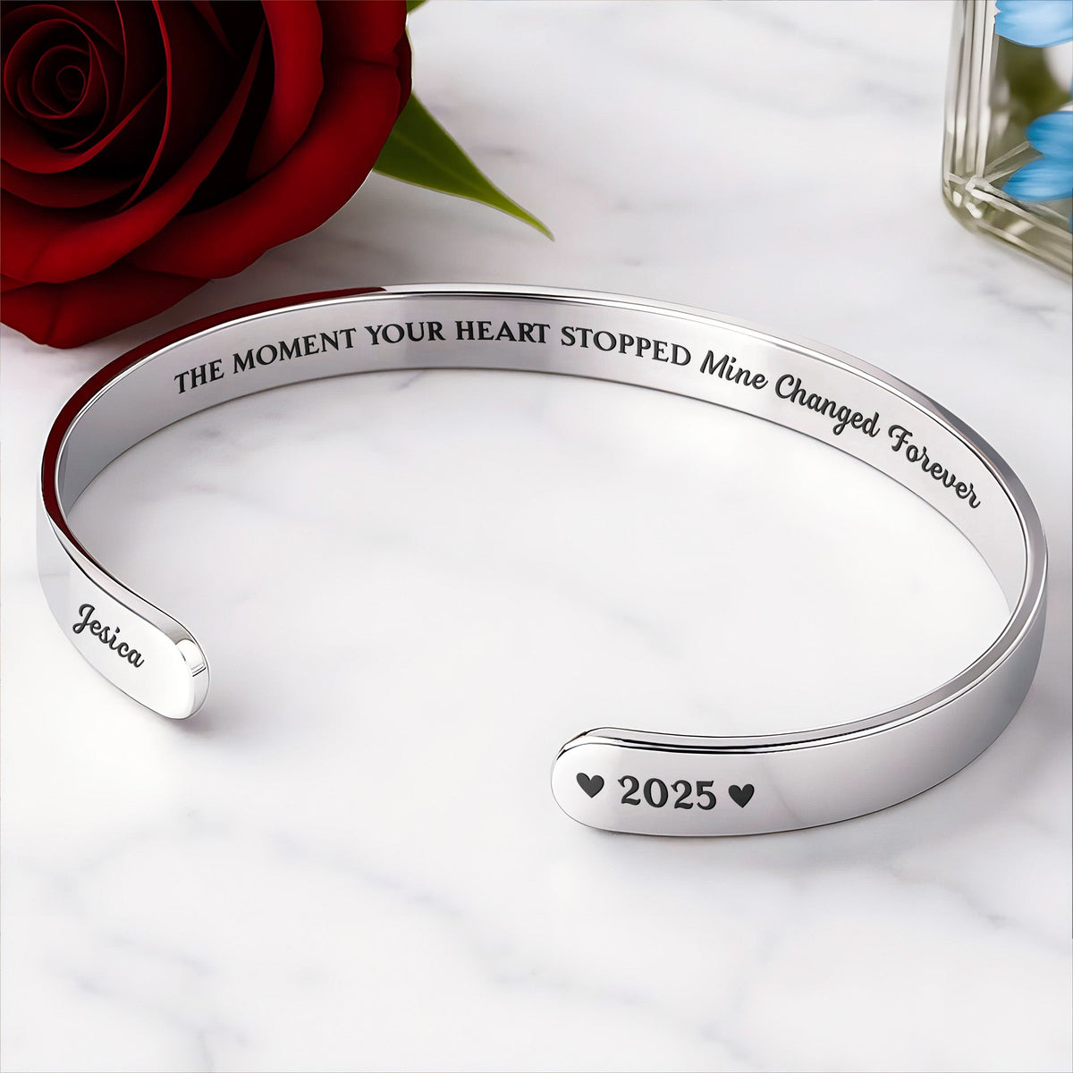 The Moment Your Heart Stopped, Heart Cuff Bracelet