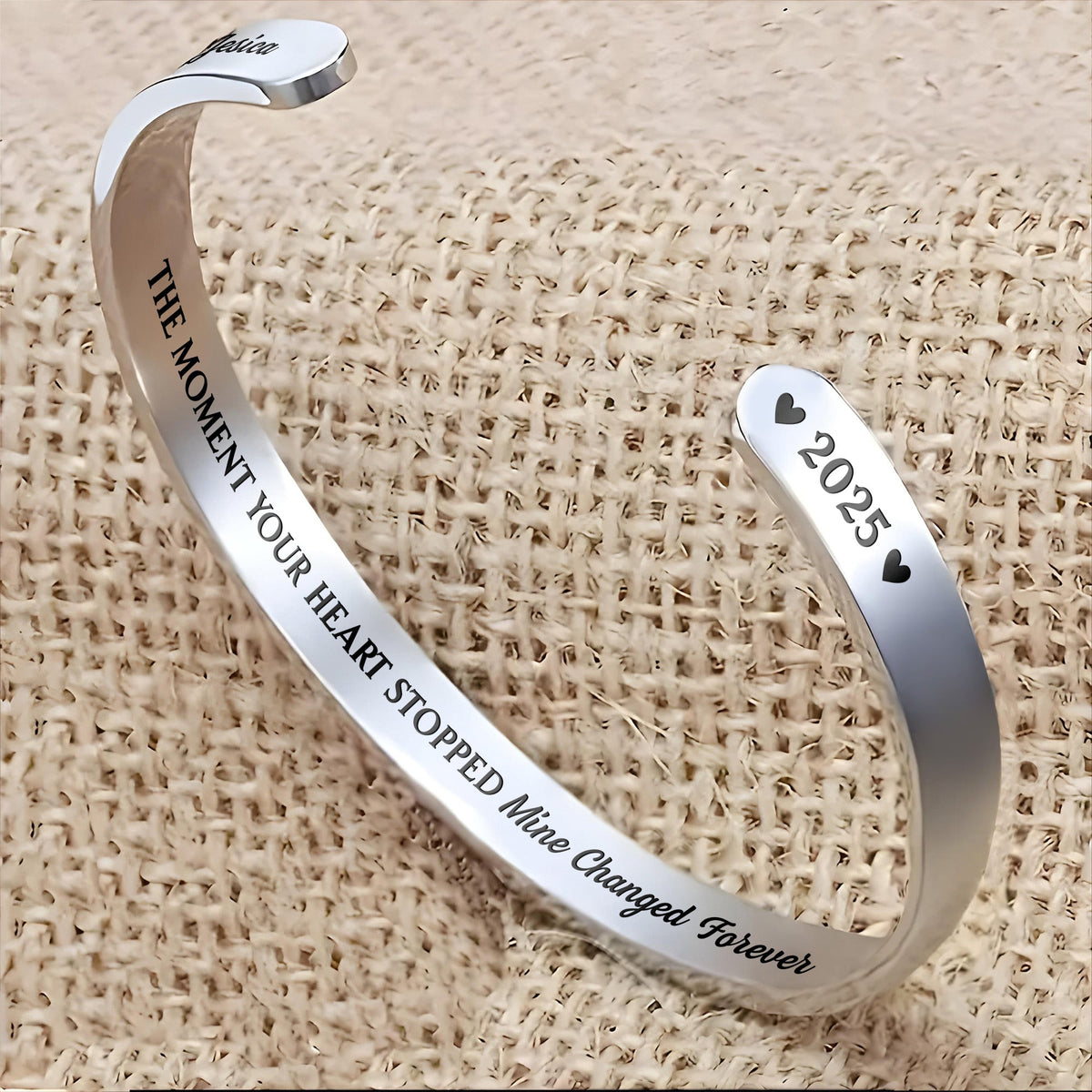 The Moment Your Heart Stopped, Heart Cuff Bracelet