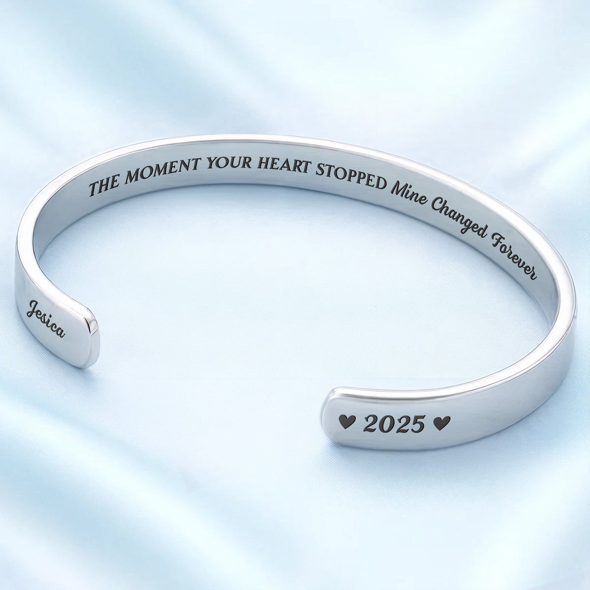 The Moment Your Heart Stopped, Heart Cuff Bracelet