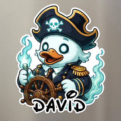 Cartoon Sailor, Pirate & Mermaid Duck Acrylic Magnet for Spooky Cruise, Creative Family Gift