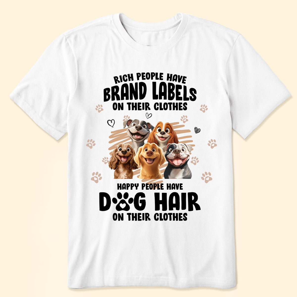 Dog Lover Funny Tee - Cartoon Dog Design Gift Shirt