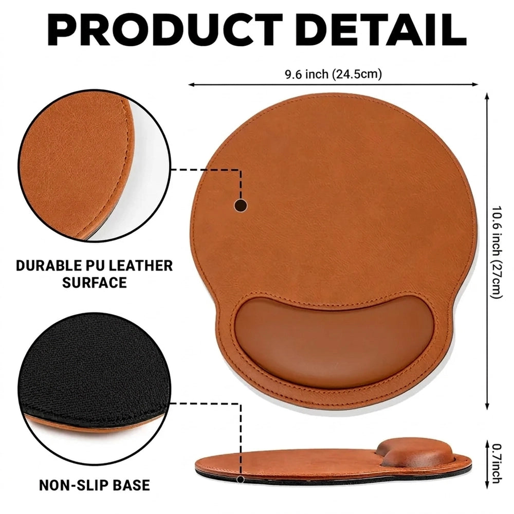 Personalized Wrist Rest Mouse Pad With Cute Sitting Couple, Unique Creative Gift For Couples