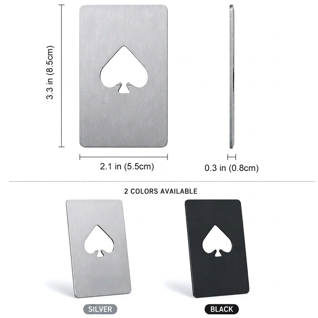 Personalized Ace of Spades Opener with Love Quote, Creative Gift for Couples at Beer Night