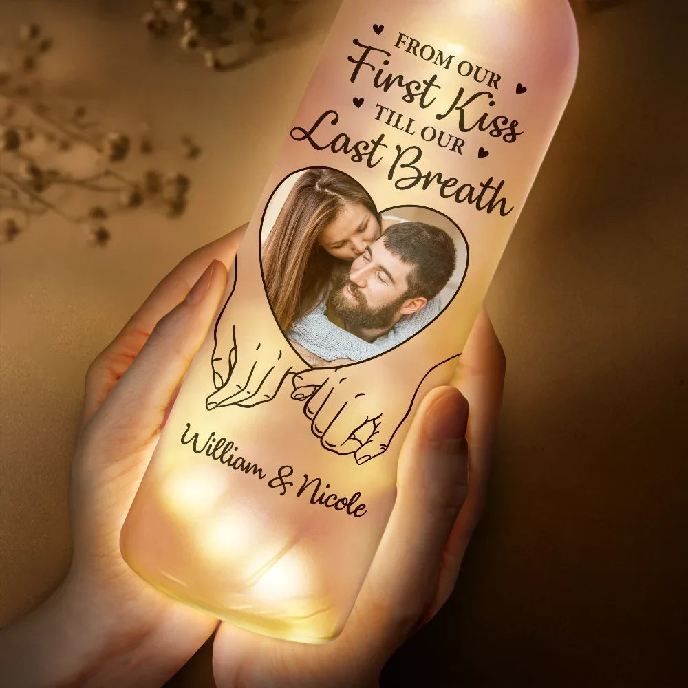 Gift For Couples, Gift For Wife, Gift For Husband, Gift For Girlfriend, Gift For Boyfriend - Custom Photo You & Me We Got This - Personalized Bottle Light