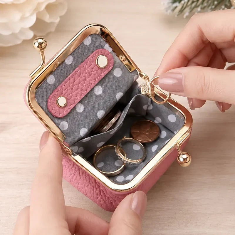 Personalized Kiss Lock Jewelry Case, Burgundy Floral Monogram & Butterfly Keepsake, Unique Gift for Her