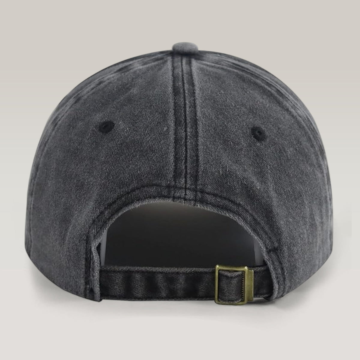 Personalized Washed Denim Baseball Cap with Cute Holiday Dogs in Sweaters – Casual Winter Style & Unique Gift for Pet Lovers