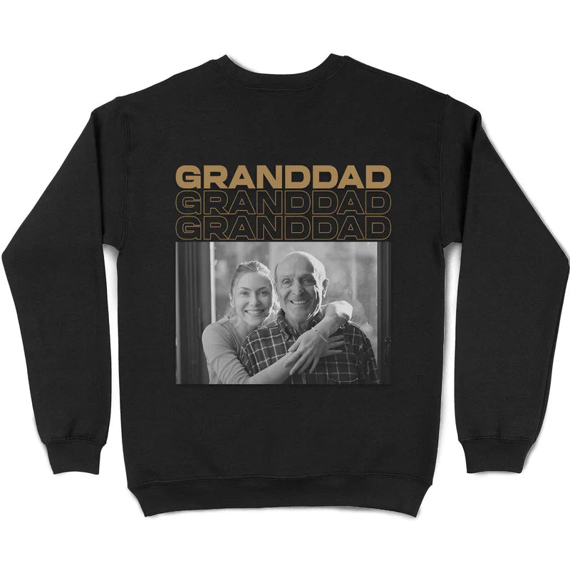 Personalized Classic Tee With Dad Playing With Kids Photo Collage, Unique Gift For Father
