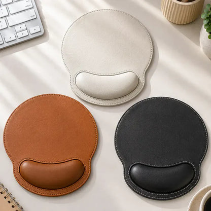Personalized Wrist Rest Mouse Pad, Vintage Monogram Desk Accessory, Unique Gift for Him
