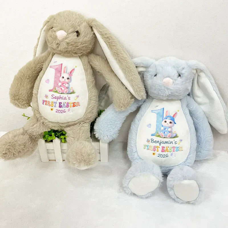 Personalized Plush Bunny with Custom Name for Baby's First Easter, Pas ...
