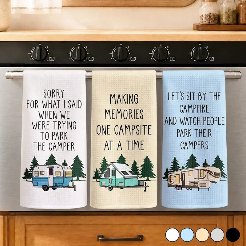 Personalized Kitchen Towel, Sorry for What I Said Camper Humor, Creative Gift for RV Couples and Campers