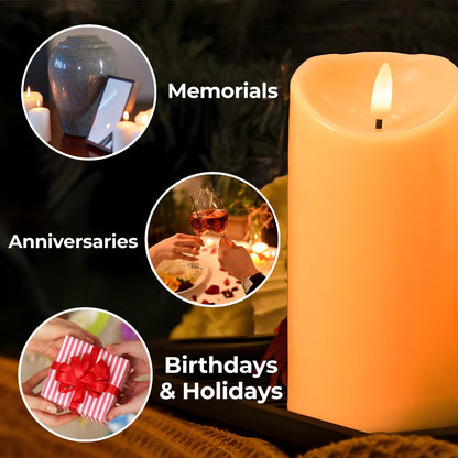 Custom Flameless LED Candle with Once Upon a Time Grandma Quote, Gentle Light Granddaughter Gift for Emotional Comfort