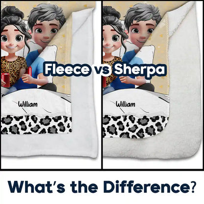 Gift For Couples,Gift For Husband,Gift For Wife,Gift For Boyfriend,Gift For Girlfriend,Dog Lovers,Dog Mom,Dog Dad,Dog Couple,Pet Lovers,Pet Mom,Pet Dad,Pet Couple,Love - Our Dog Cuddling Blanket - Personalized Fleece Blanket, Sherpa Blanket