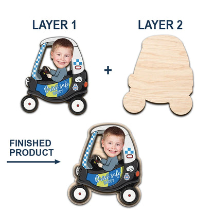Personalized "Drive Safe" Car Visor Clip – Perfect Father’s Gift with Fun and Heartfelt Custom Design