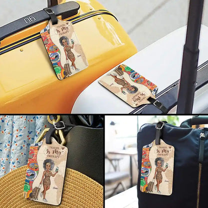 Travel, Gift For Yourself, Gift For Women, Gift For Men - And So The Adventure Begins Travel Lover - Personalized Luggage Tag