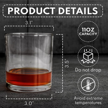 From Your Shot of Whiskey - Romantic Couple Personalized Whiskey Glass Gift, Sexy Anniversary Gift for Husband or Boyfriend