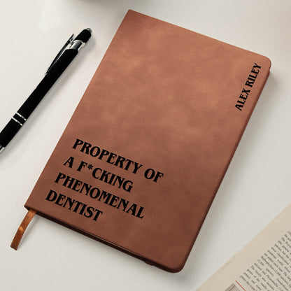 Personalized Leather Journal for a F*cking Phenomenal Professional – Bold Custom Gift for Nurse, Teacher, Boss or More