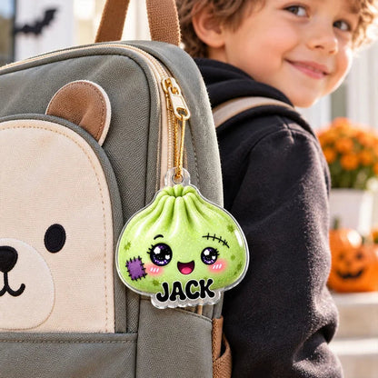 Personalized Acrylic Ornament, Cute Halloween Dumpling Keepsake, Unique Gift for Kids and Teens
