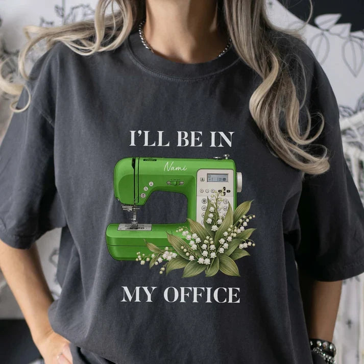 Personalized Classic Tee with Funny Fabric Collecting Quote, Unique Sewing Gift for Mom, Grandma or Friend