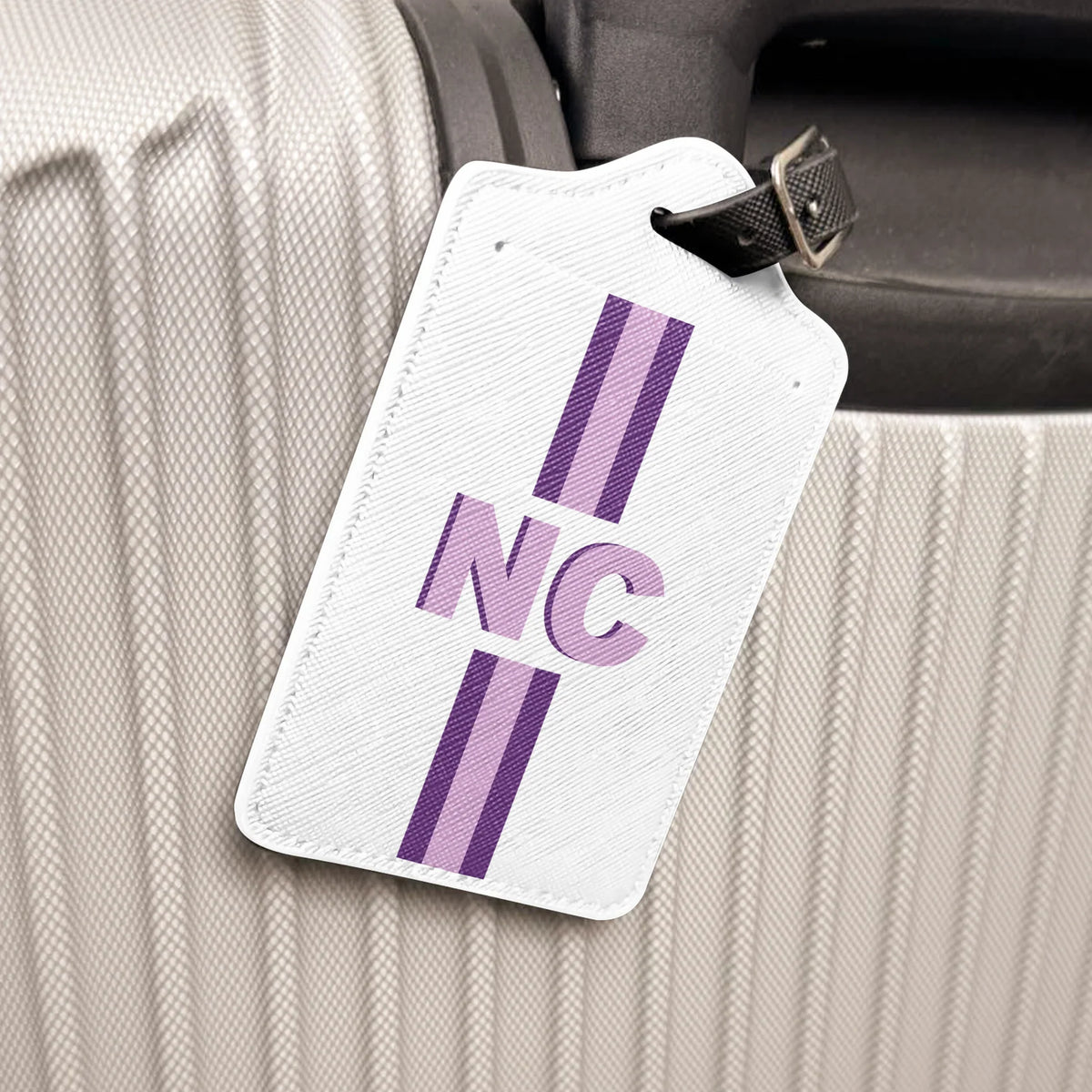 Personalized Passport Luggage Tag Set, Shadow Monogram Initials, Unique Travel Gift for Frequent Flyers
