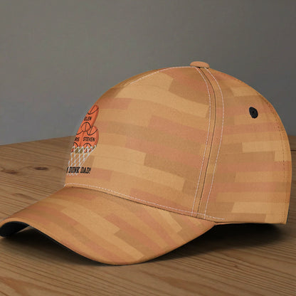 Personalized Classic Cap With Basketball Hoop Design, Unique Creative Gift For Dad