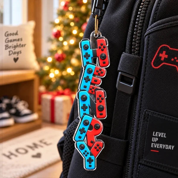 Acrylic Ornament, Personalized Gaming Keepsake for Christmas Tree Decor, Creative Gift for Gamers & Families