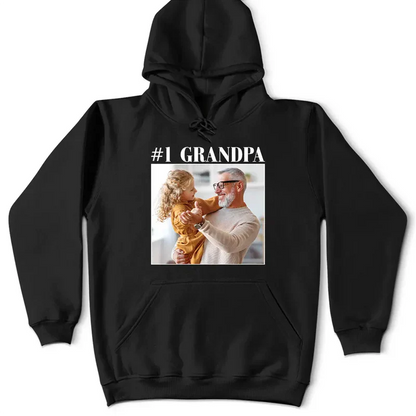 Custom Classic Tee For Dad With Family Photo, Creative Gift From Kids, Heartfelt Everyday Shirt