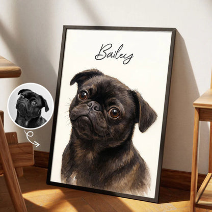 Custom Watercolor Pet Portrait Mug – Perfect for Dog Lovers
