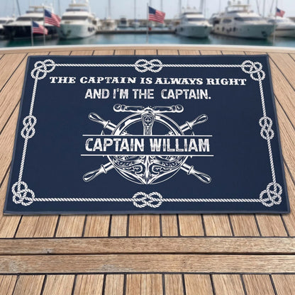 Insulated Travel Tumbler with Captain Humor, Custom Boat Deck Style Creative Gift for Him