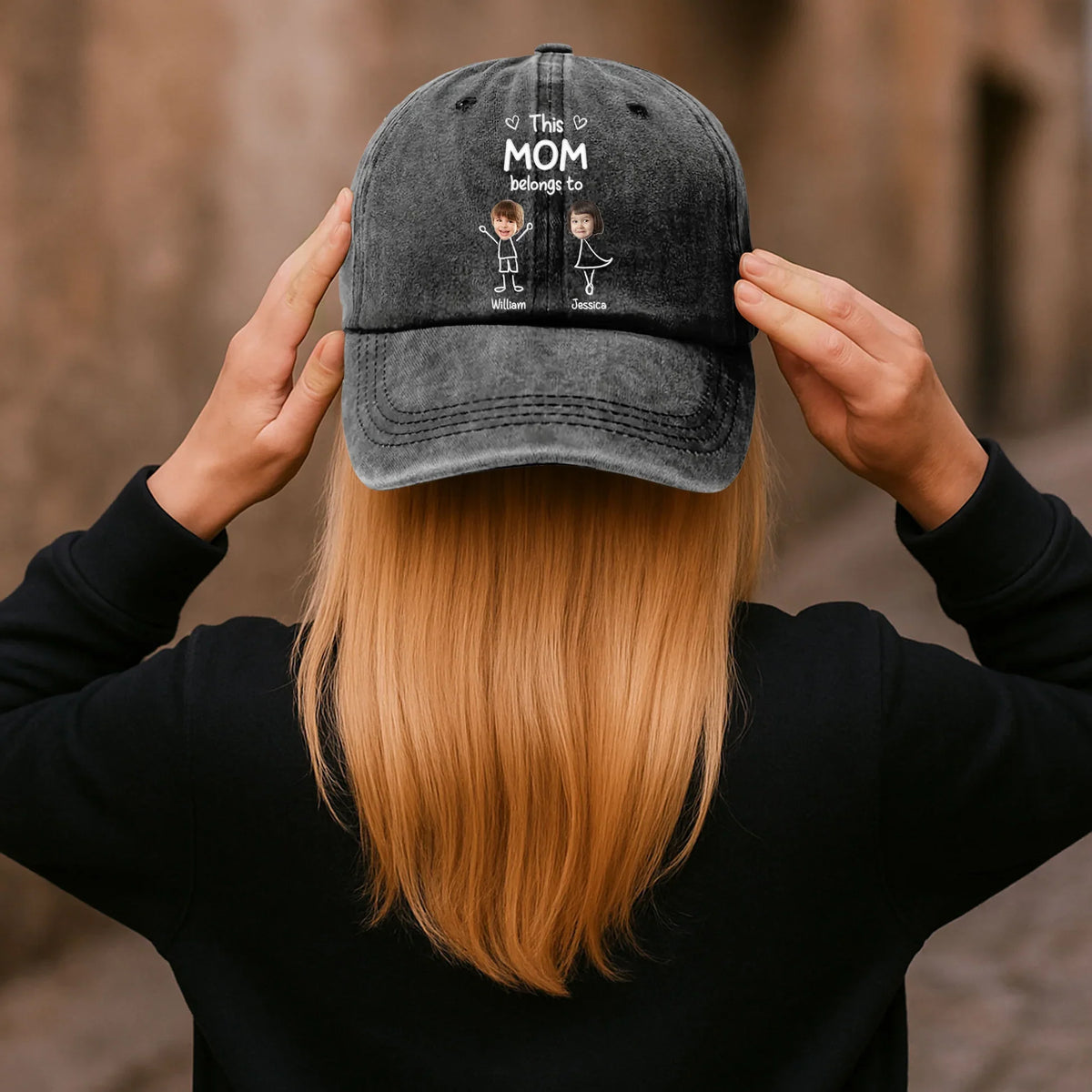Personalized Cap With This Grandma Belongs To Photo Doodles, Creative Gift For Grandma