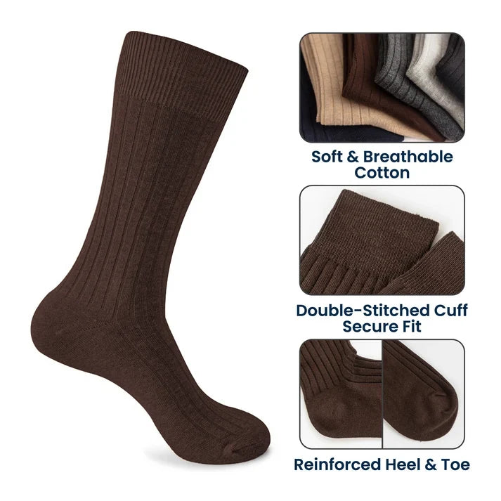 Personalized Embroidered Combed Cotton Socks, Brown and Gold Wife Quote, Creative Gift for Husband