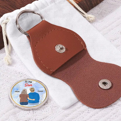 Personalized Pocket Hug for Daughter, Sweet Mom Message Keepsake, Unique Everyday Carry Gift With Love