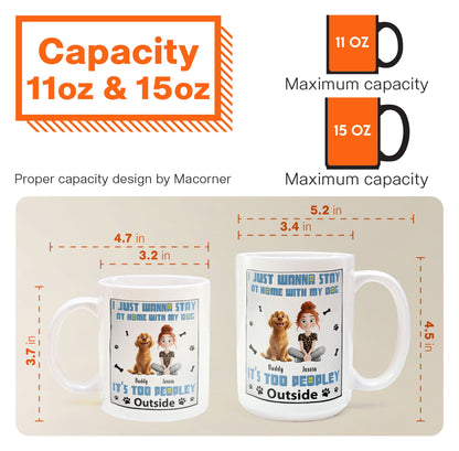 Personalized Pet Design White Ceramic Mug for Dog Lovers