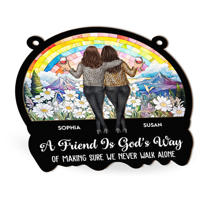 Rainbow Meadow Bestie Ornament – “A Friend Is God’s Way”