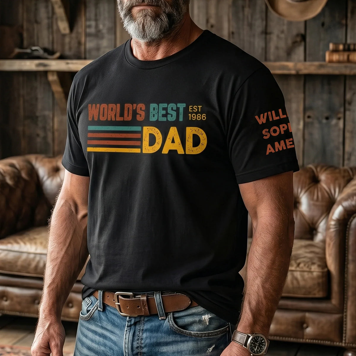 World's Best Dad Custom Name Father's Day Gift For Dad, Husband - Personalized Shirt