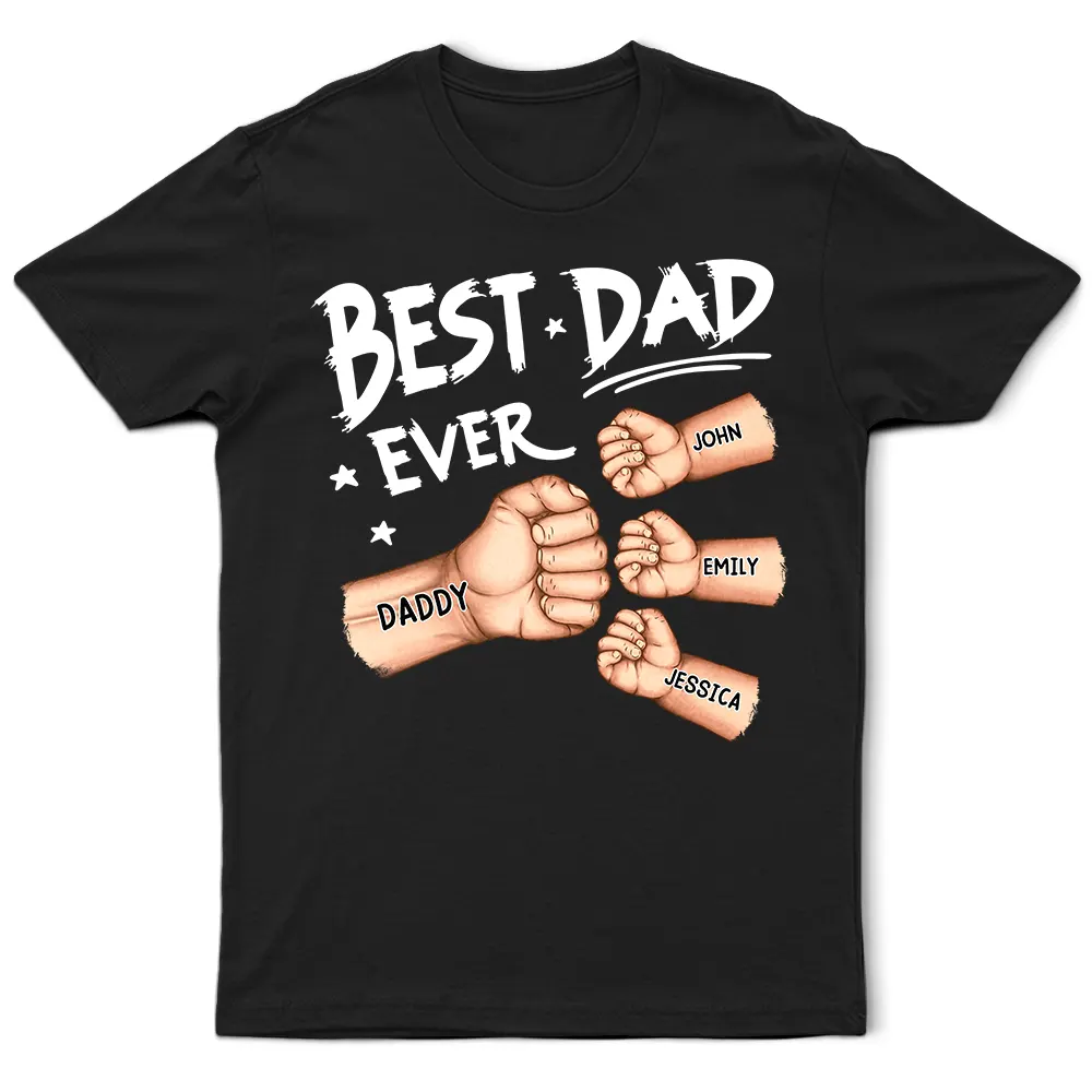 “Best Dad Ever” Acrylic Music Magnet – Personalized Fist Bump Gift with Song Display