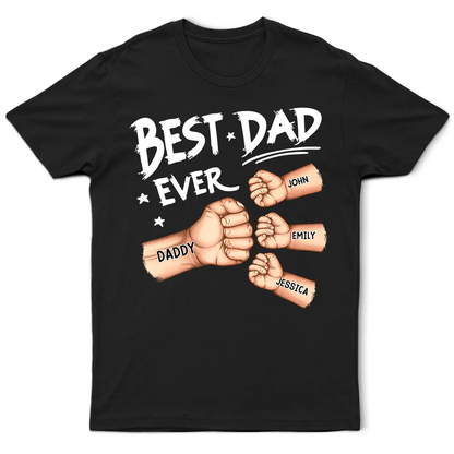 “Best Dad Ever” Acrylic Music Magnet – Personalized Fist Bump Gift with Song Display
