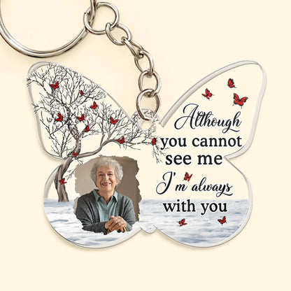 Your Wings Were Ready But My Heart Was Not - Personalized Acrylic Photo Keychain